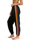 5 Stripe Sweatpants, Black 2