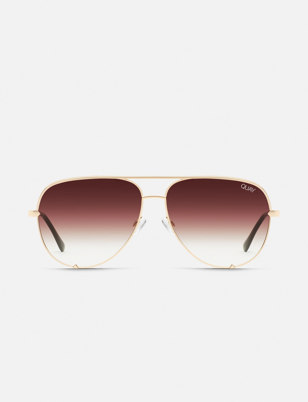 High Key Mini Polarized Sunglasses, Gold/Brown Fade