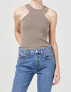 Bea Cutaway Tank, Biscotti