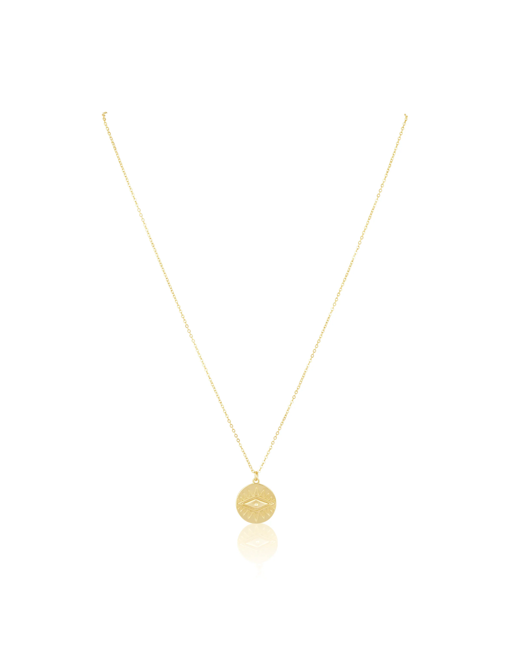 CZ Zion Necklace, Gold Plated