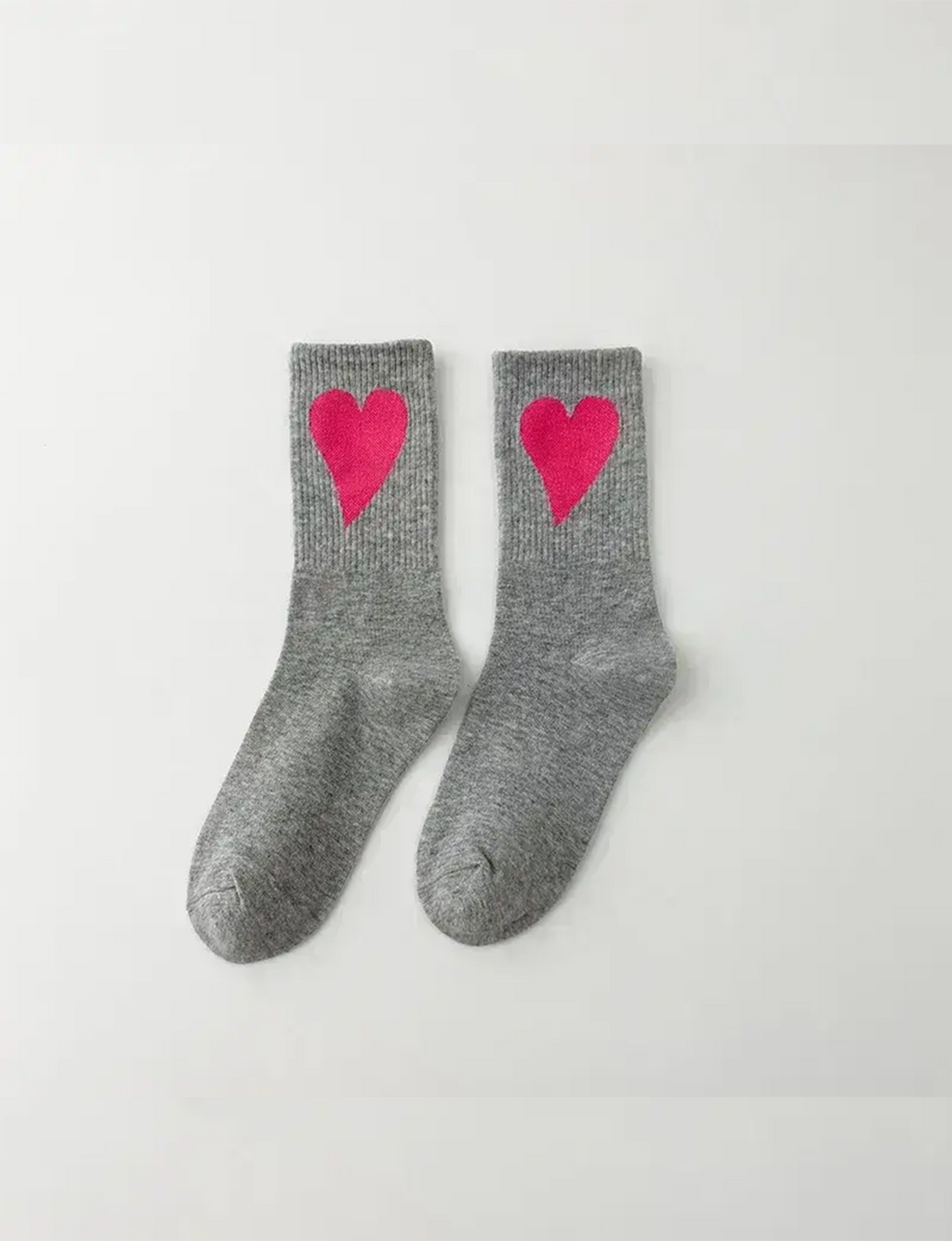 Socks With Hearts, Grey