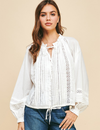 Peasant Blouse, Ivory