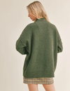 Wisteria Mock Neck Sweater, Forest