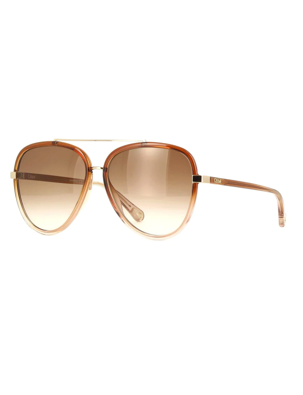 Square Oval Sunglasses, Brown