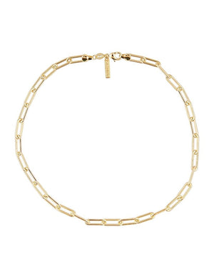 Carrie Link Necklace 18" in Gold