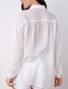 Flowy Beach Shirt, White