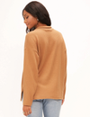 Last Kiss Cozy Half Zip Tunic, Caramel