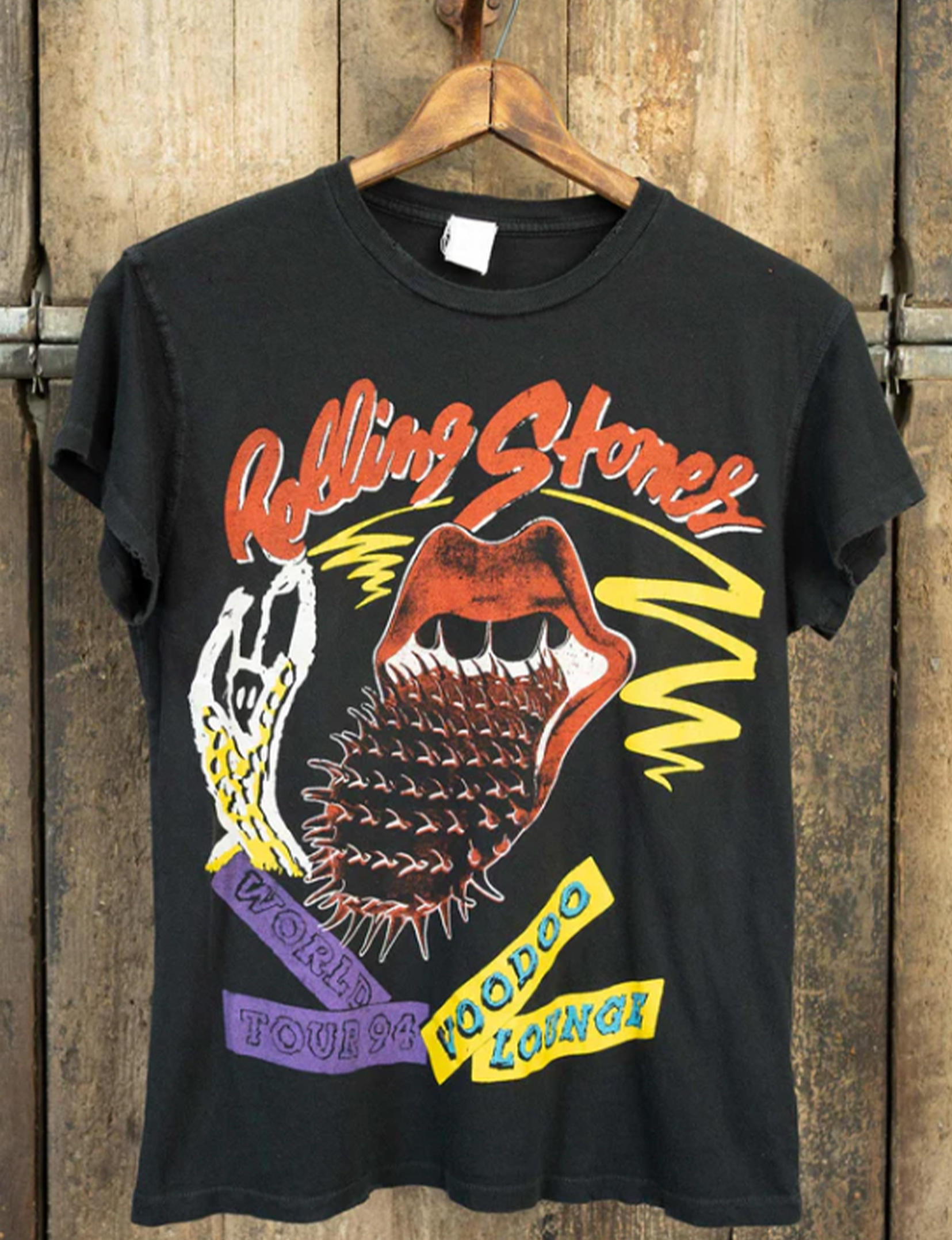 Rolling Stones Voodoo Lounge Tee, Coal Pigment – Punch Clothing Rolling Stones Voodoo Lounge Tee, Coal Pigment – Punch Clothing